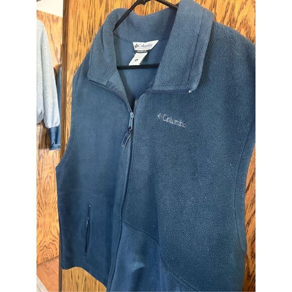 Columbia Blue Fleece Vest Men’s Size XL - Picture 3 of 10